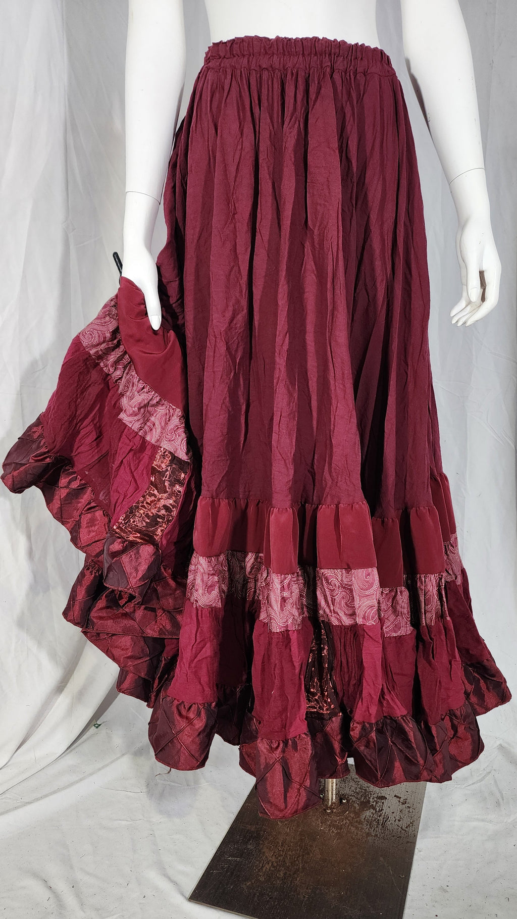 Burgundy Liz Skirts