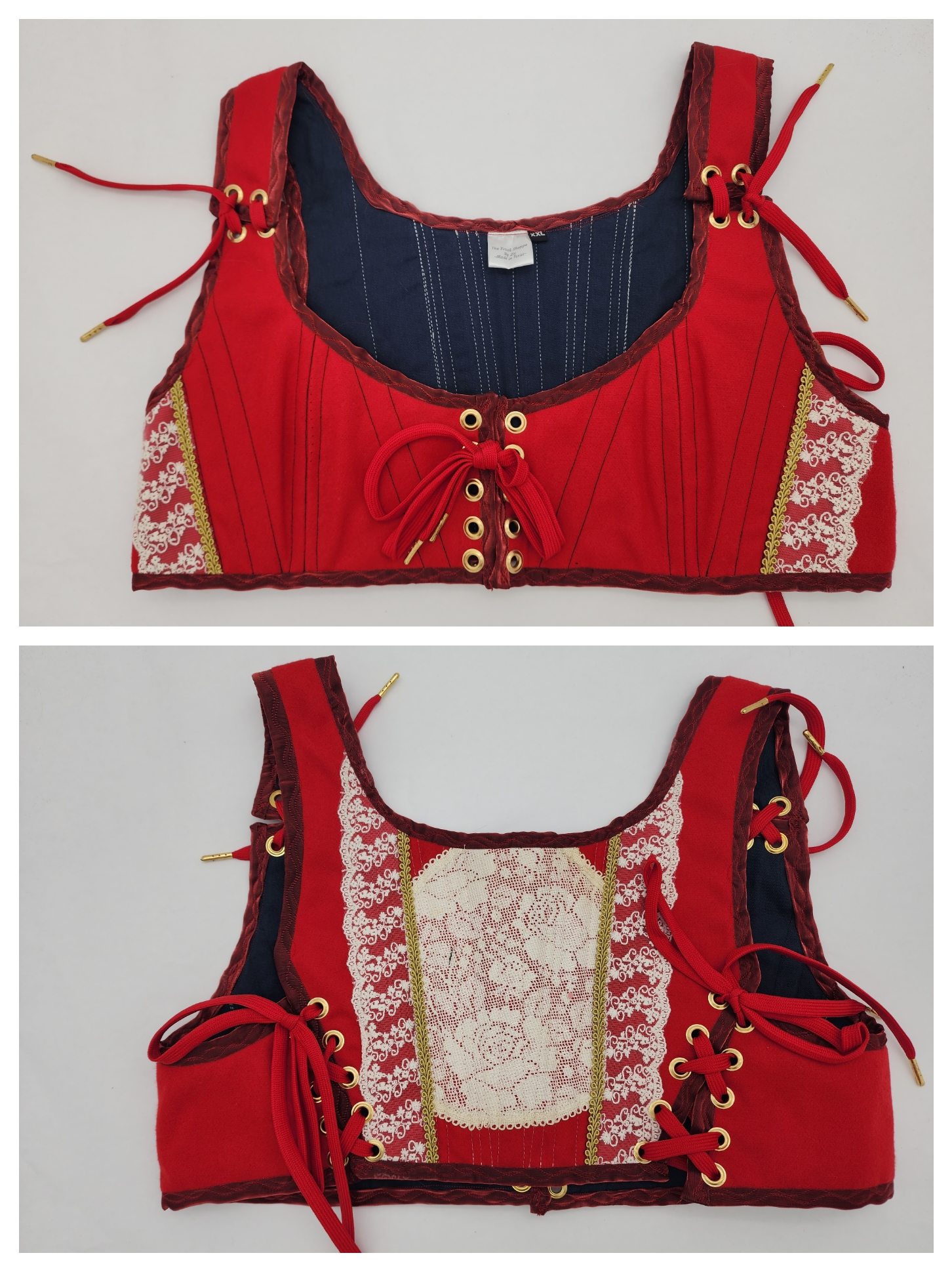 Red Short Bodices