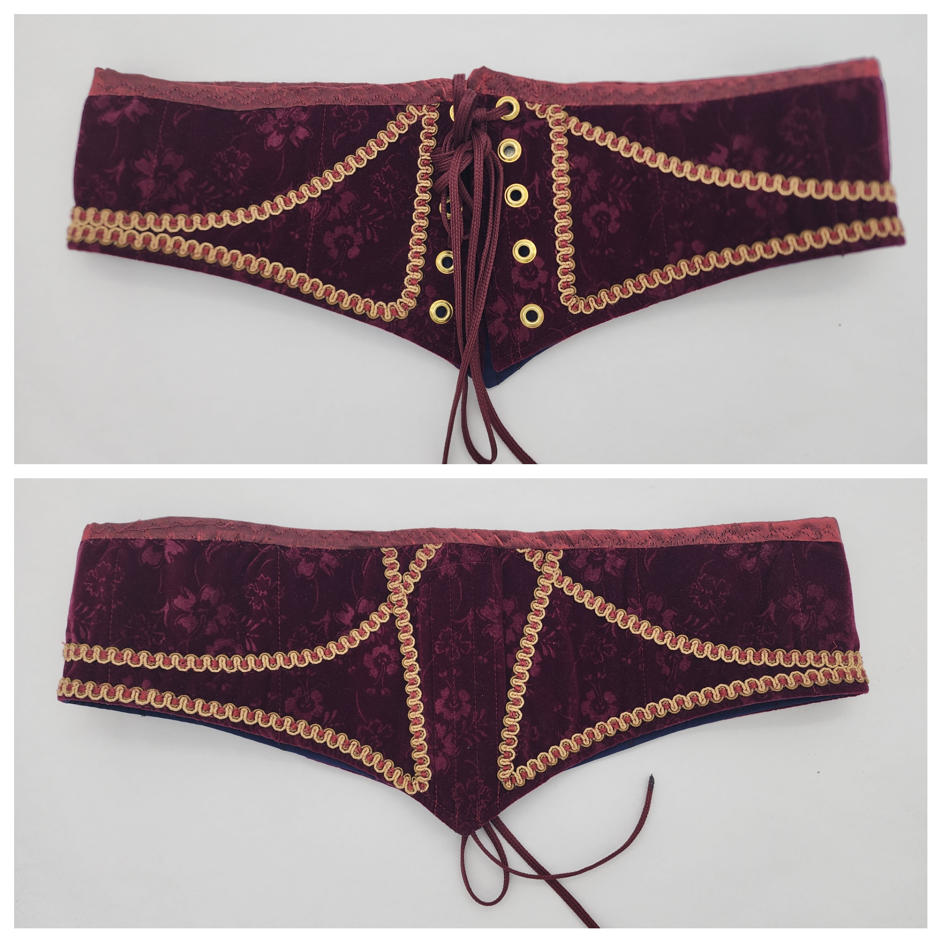 Burgundy Waist Cinchers