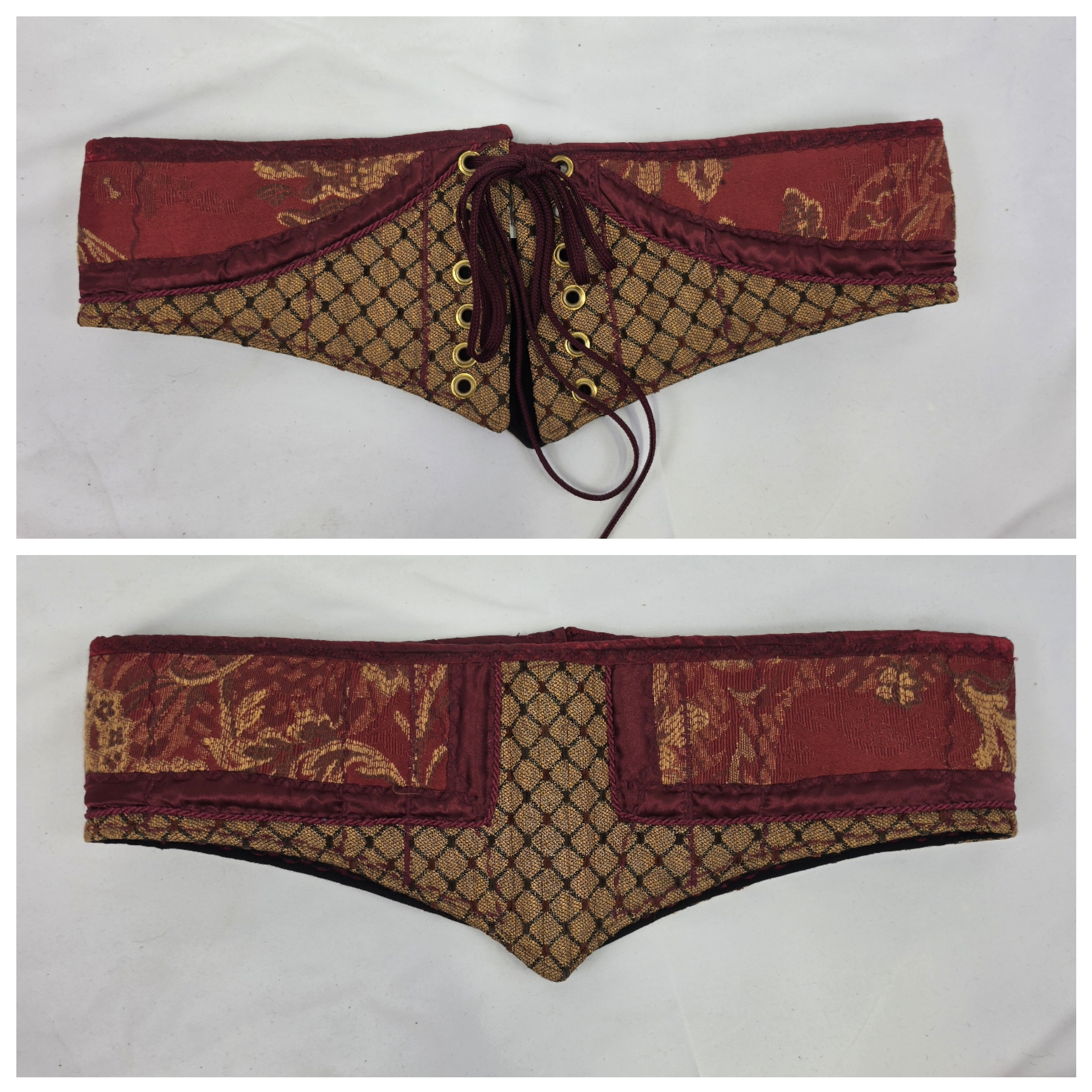 Burgundy Waist Cinchers