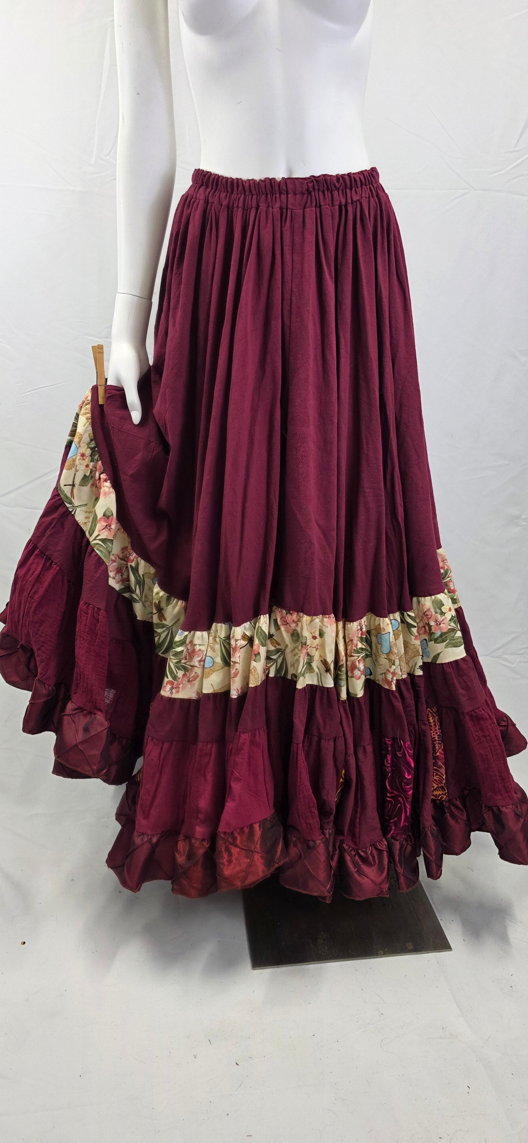 Burgundy Liz Skirts