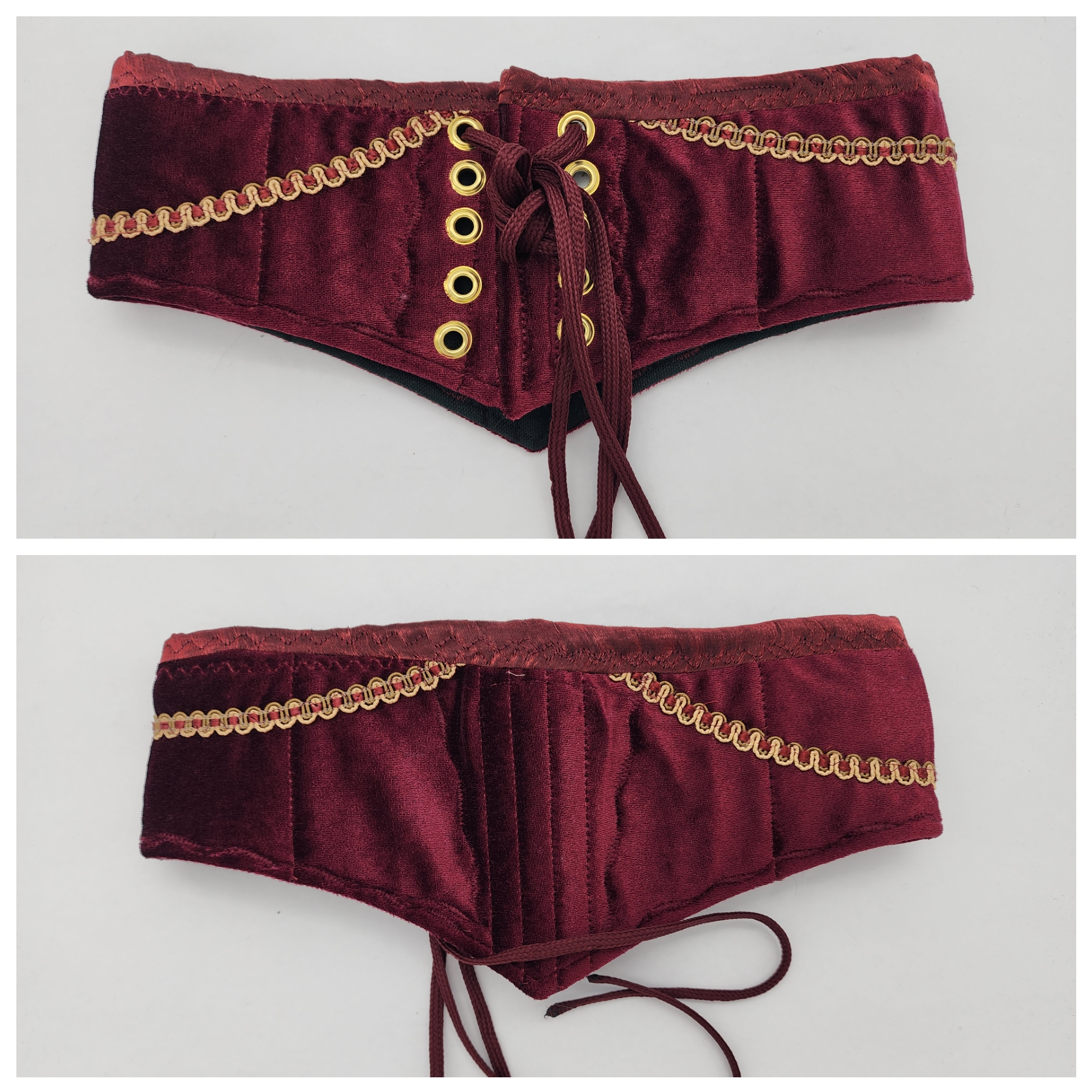 Burgundy Waist Cinchers