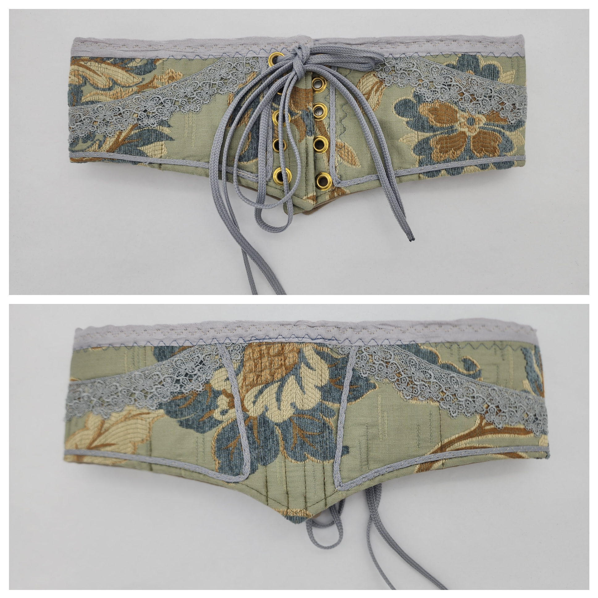 Slate Blue Waist Cinchers