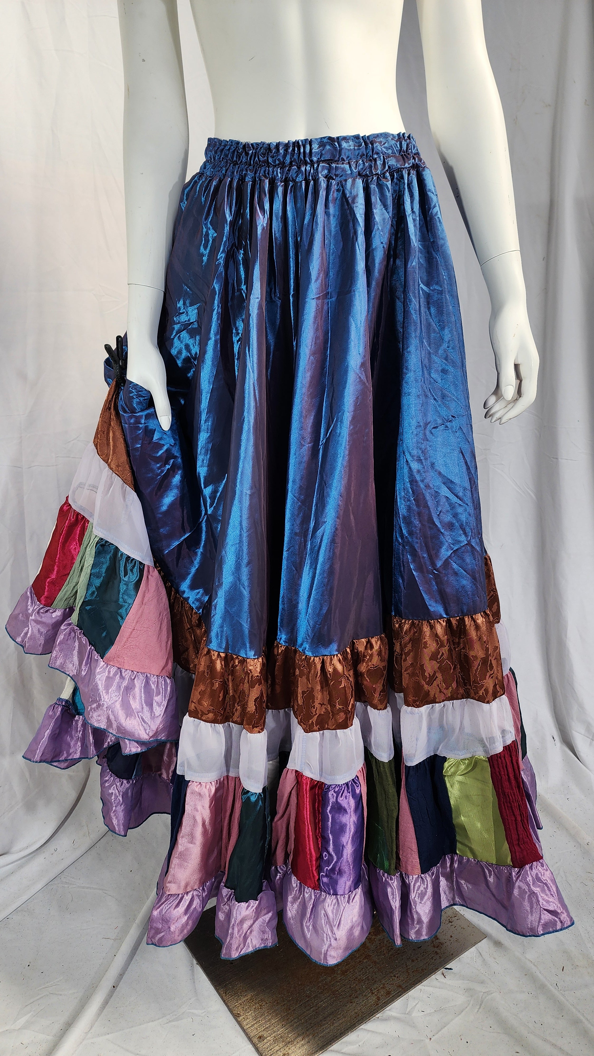 Blue Taffeta Liz Skirts