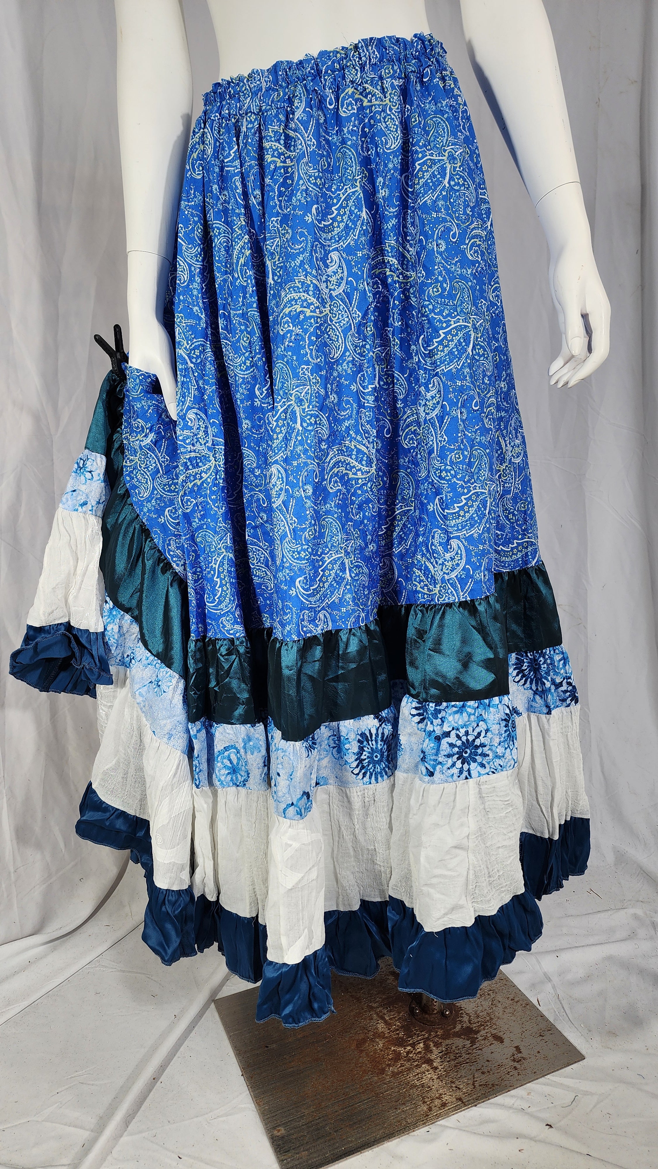 Blue Printed Liz Skirts