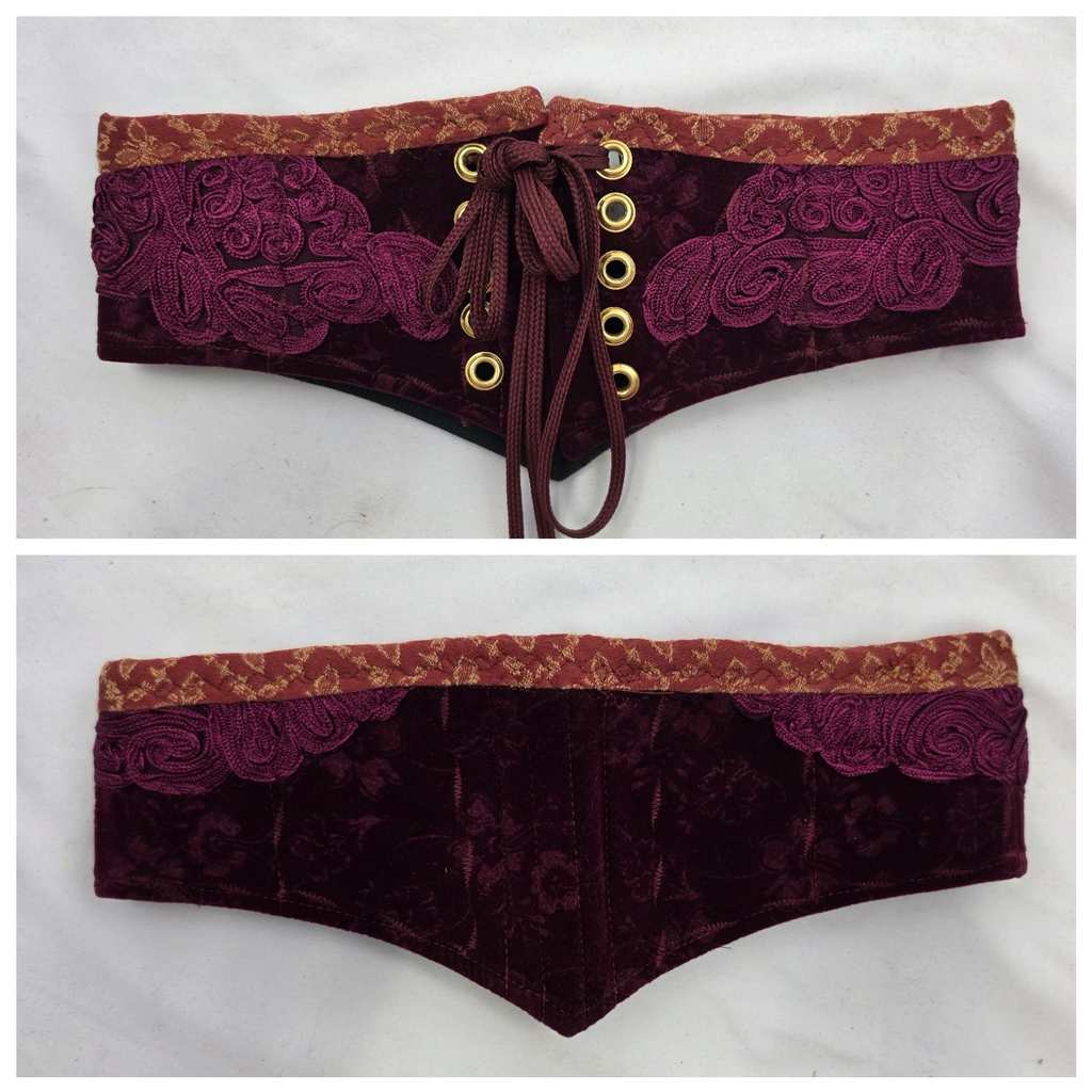 Burgundy Waist Cinchers