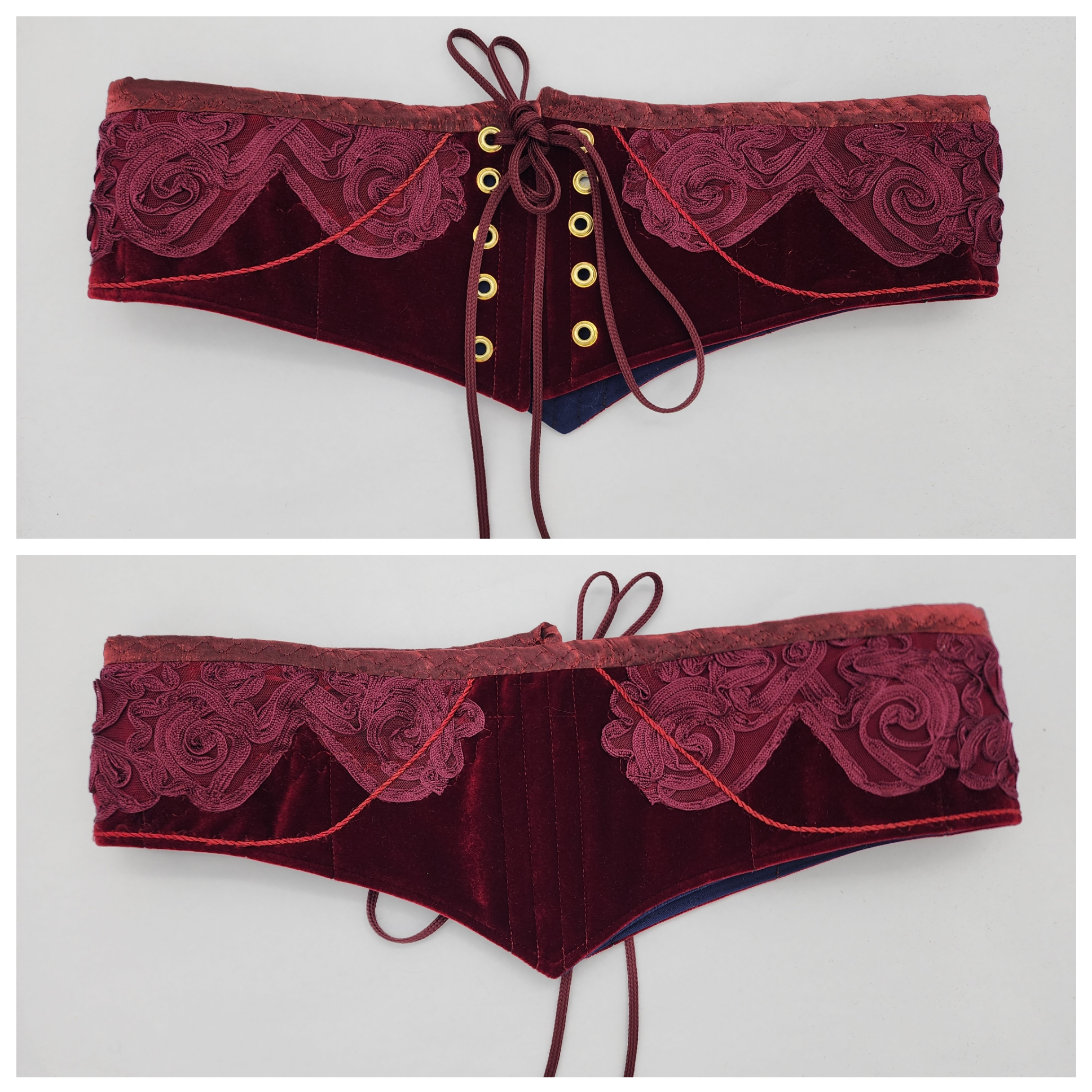 Burgundy Waist Cinchers