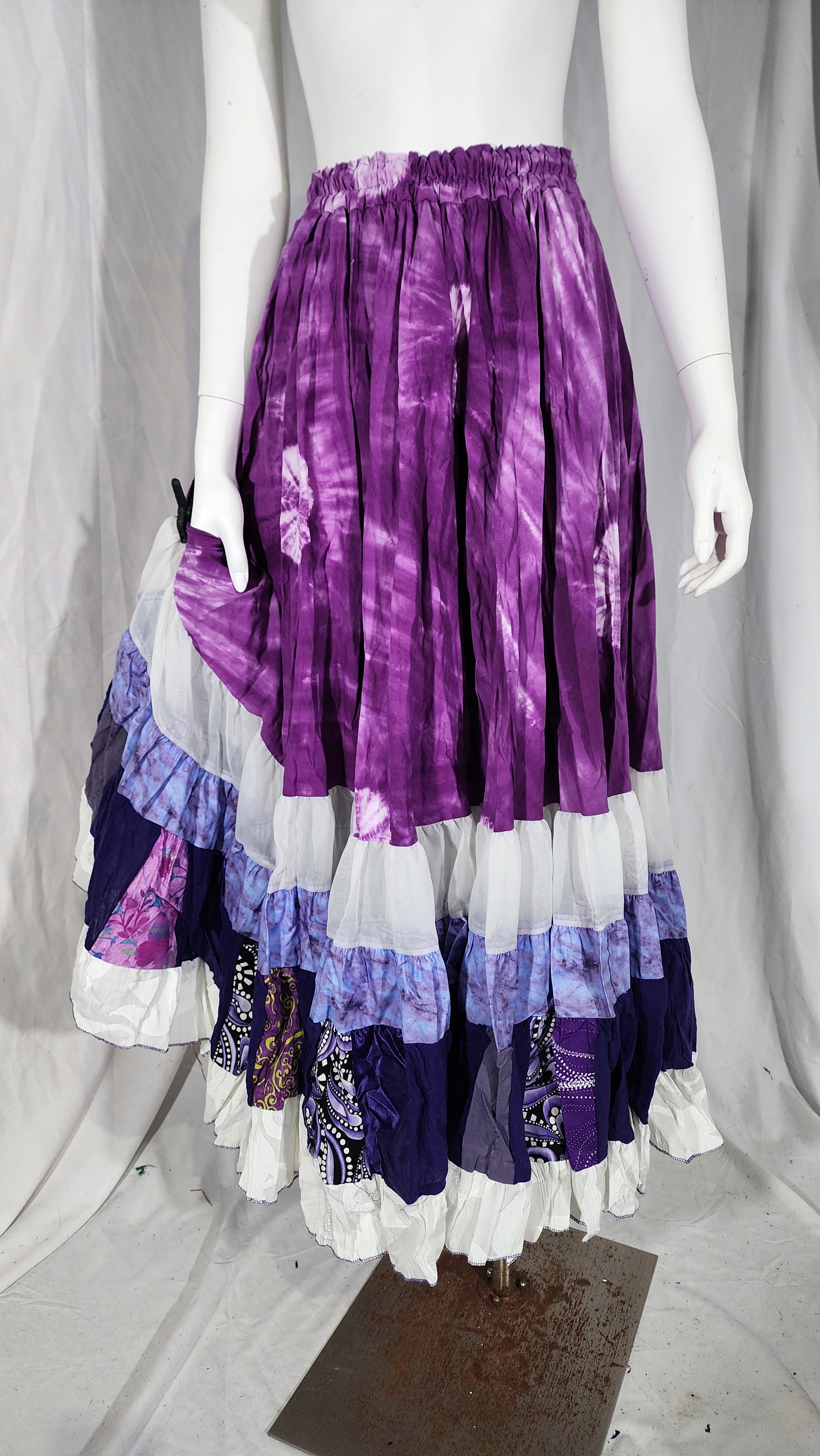 Purple Printed Liz Skirts