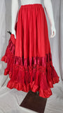 Red Taffeta Liz Skirts