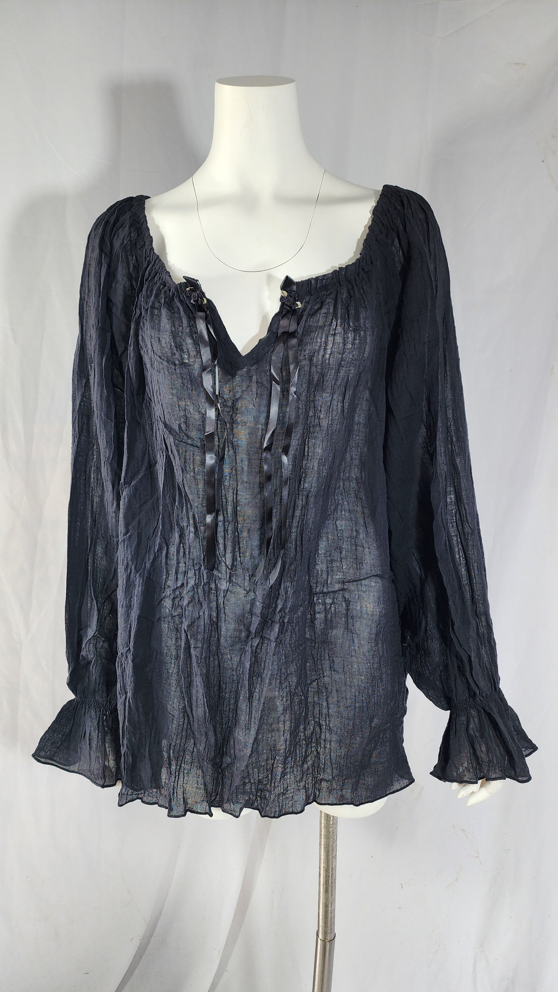 Long Sleeve Peasant Blouse