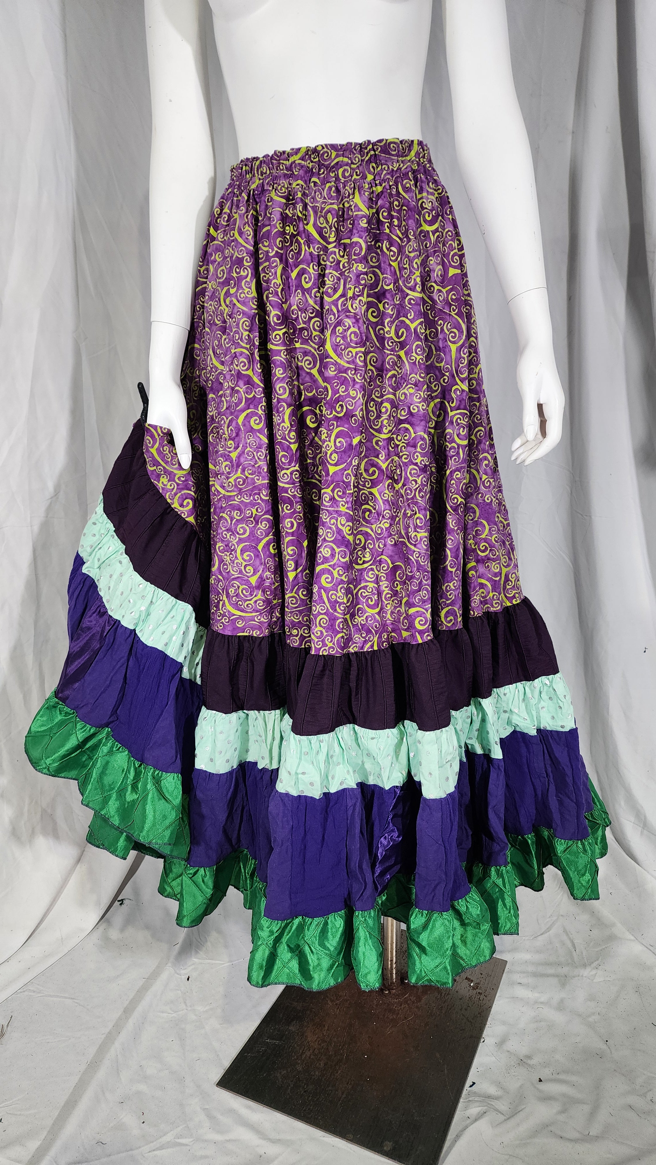 Purple Printed Liz Skirts