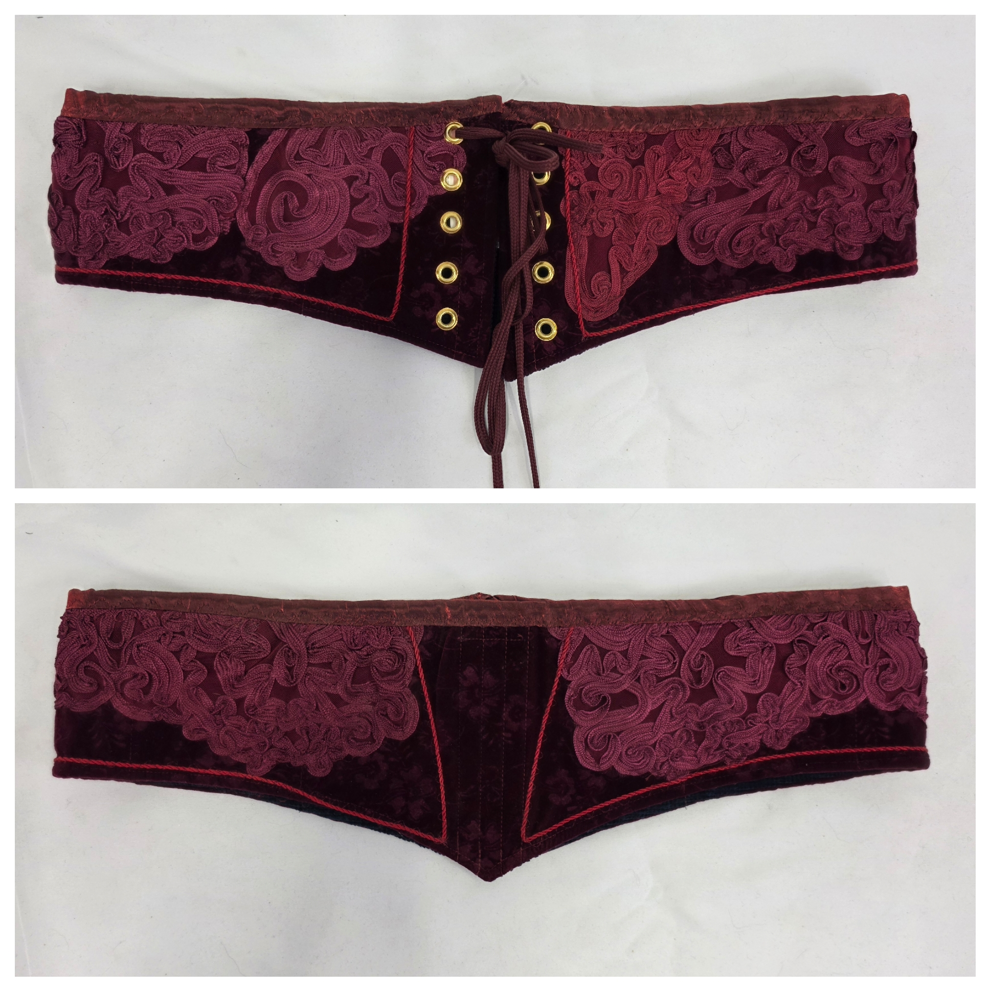 Burgundy Waist Cinchers