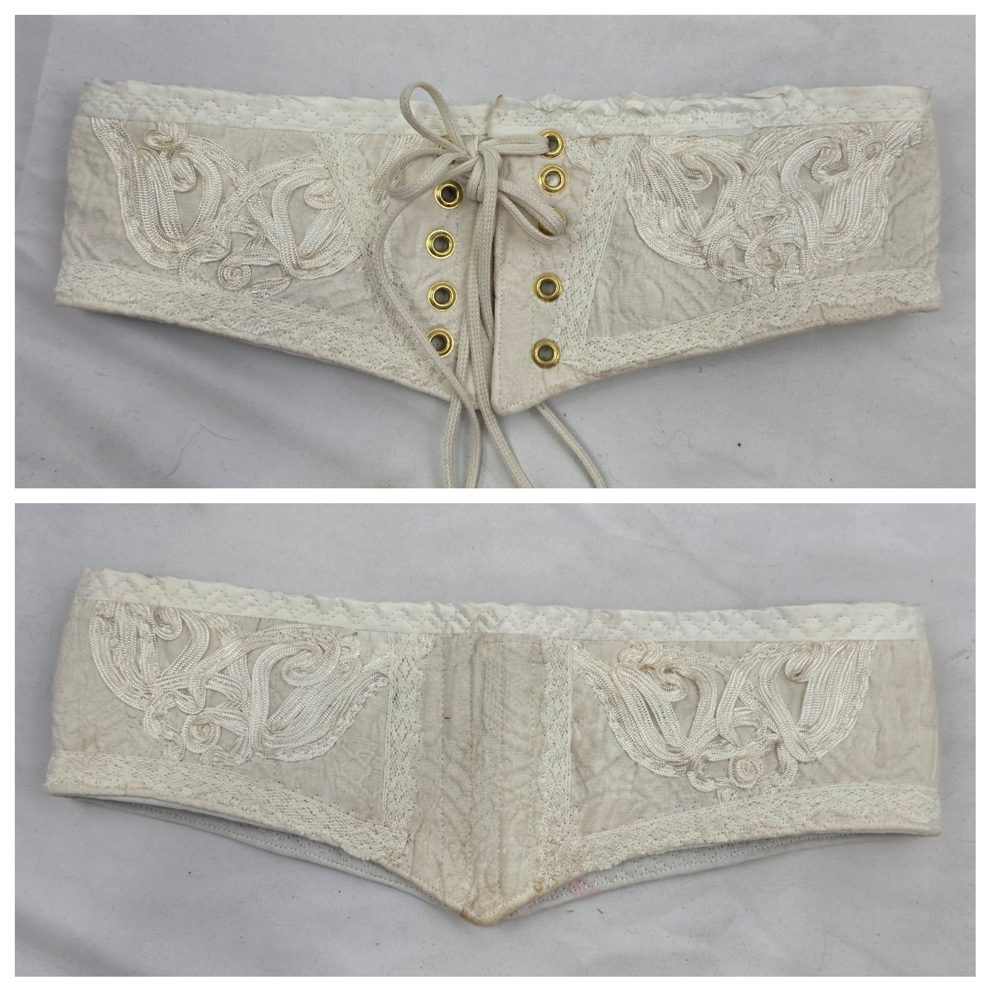 White Waist Cinchers