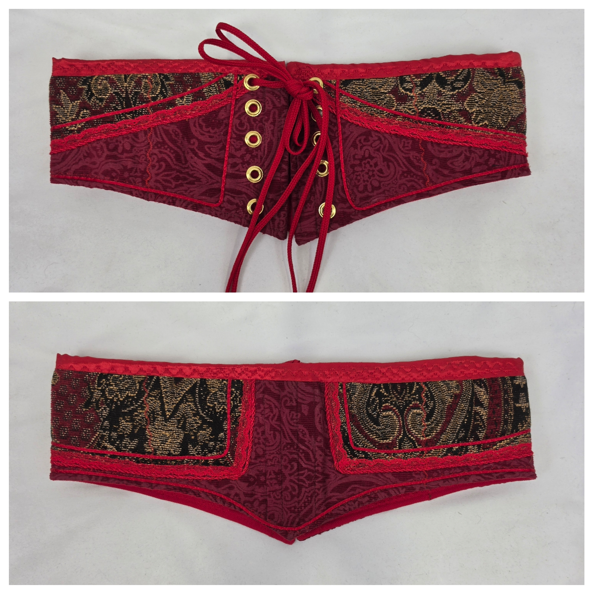 Red Waist Cinchers