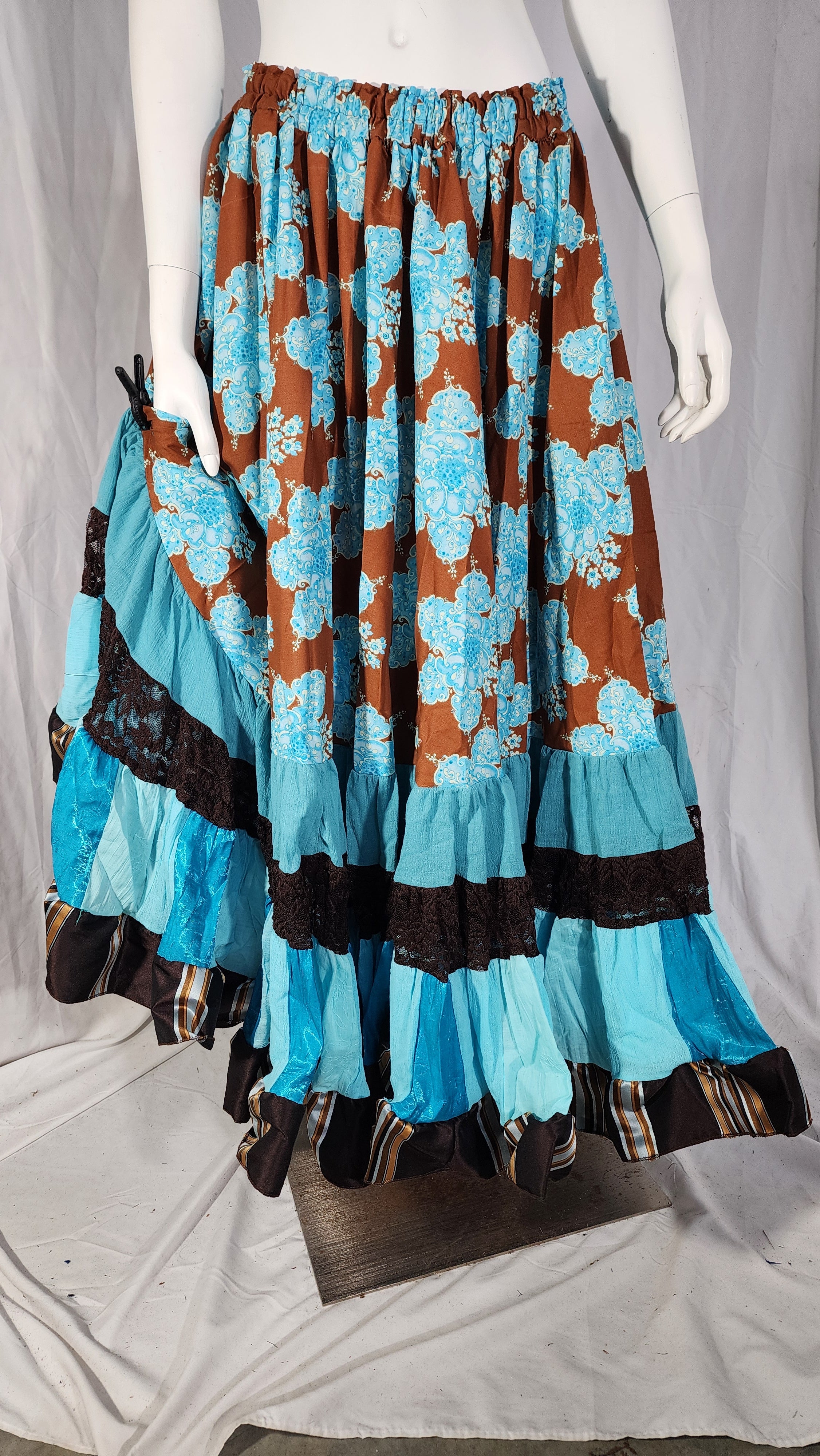 Brown Printed Liz Skirts