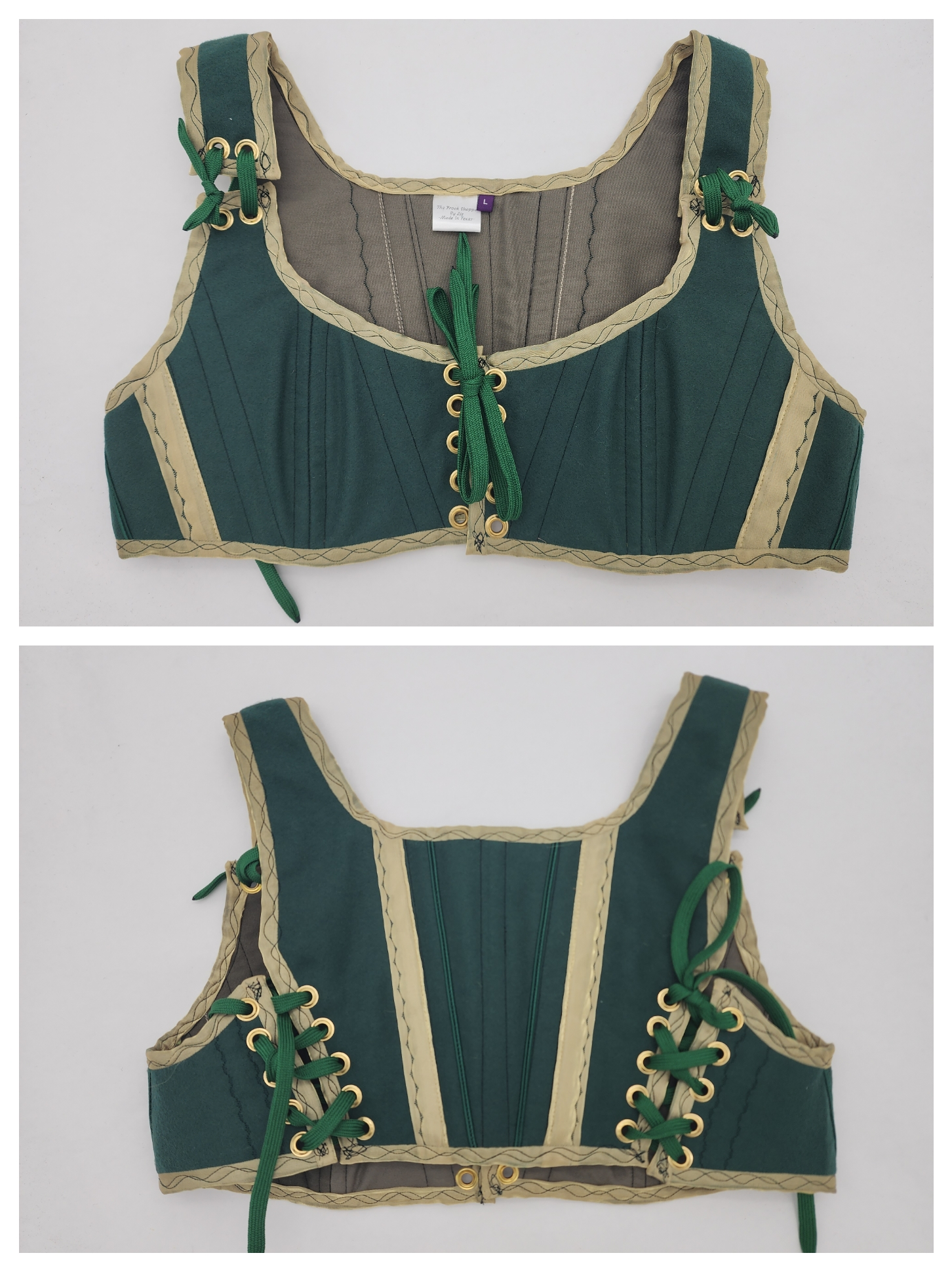 Forest Green Short Bodices