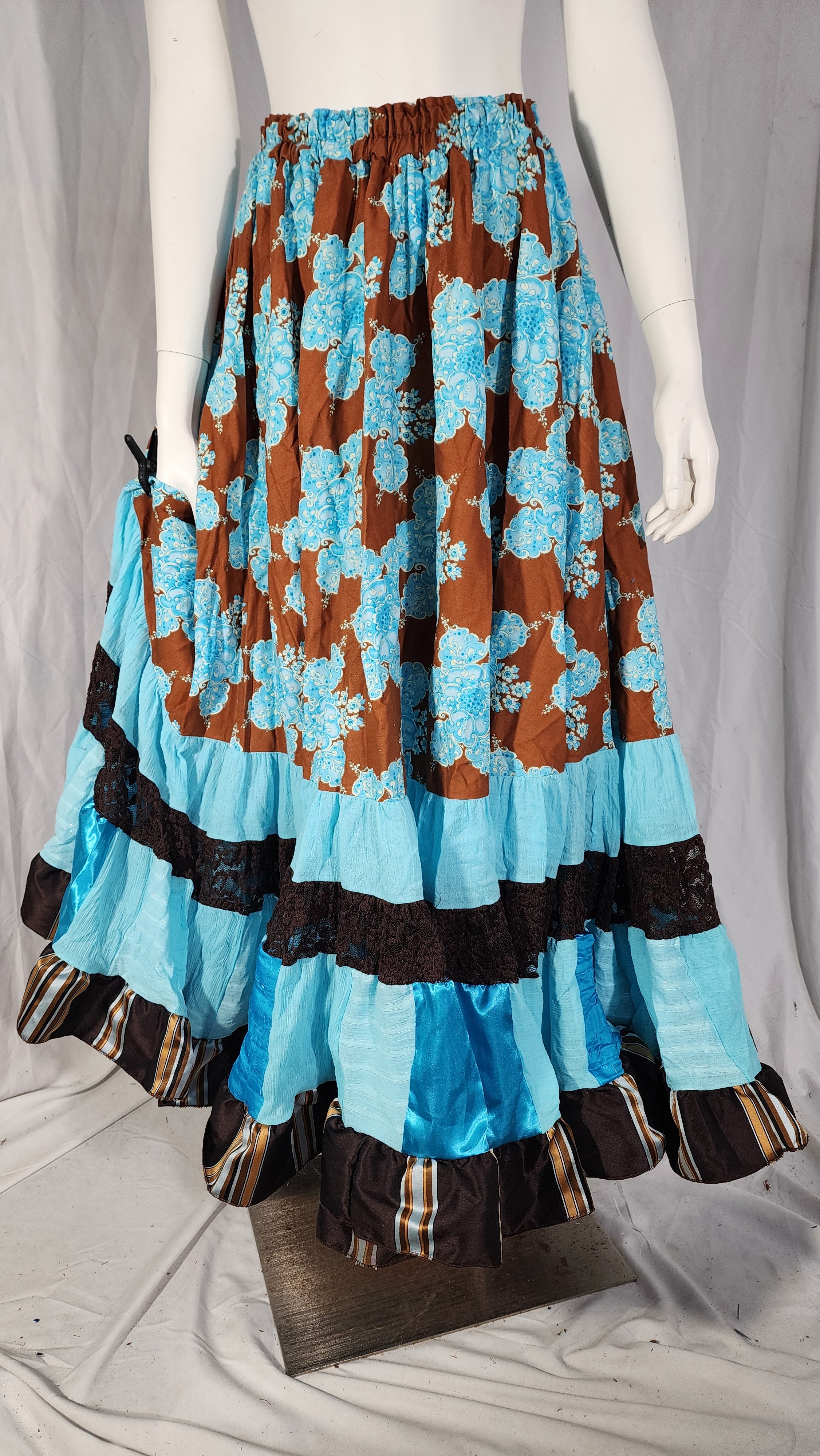 Brown Printed Liz Skirts