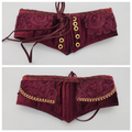 Burgundy Waist Cinchers