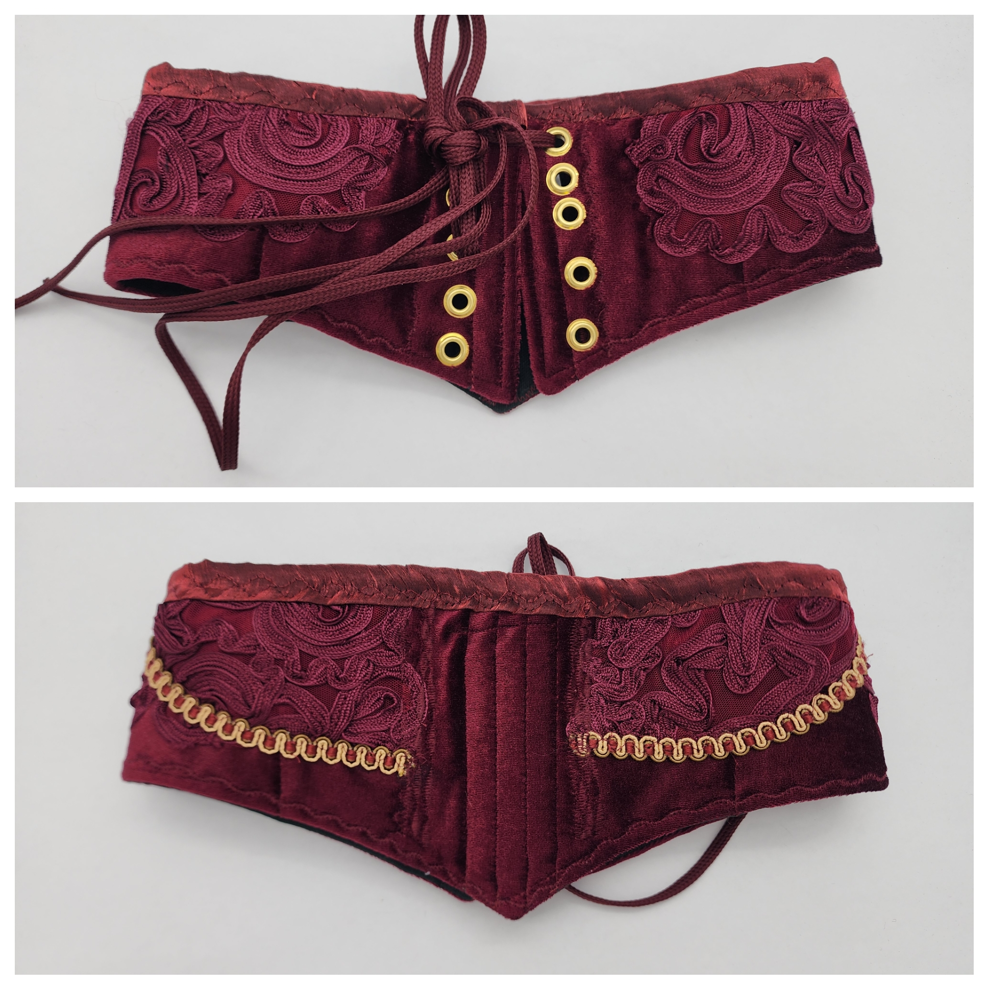 Burgundy Waist Cinchers