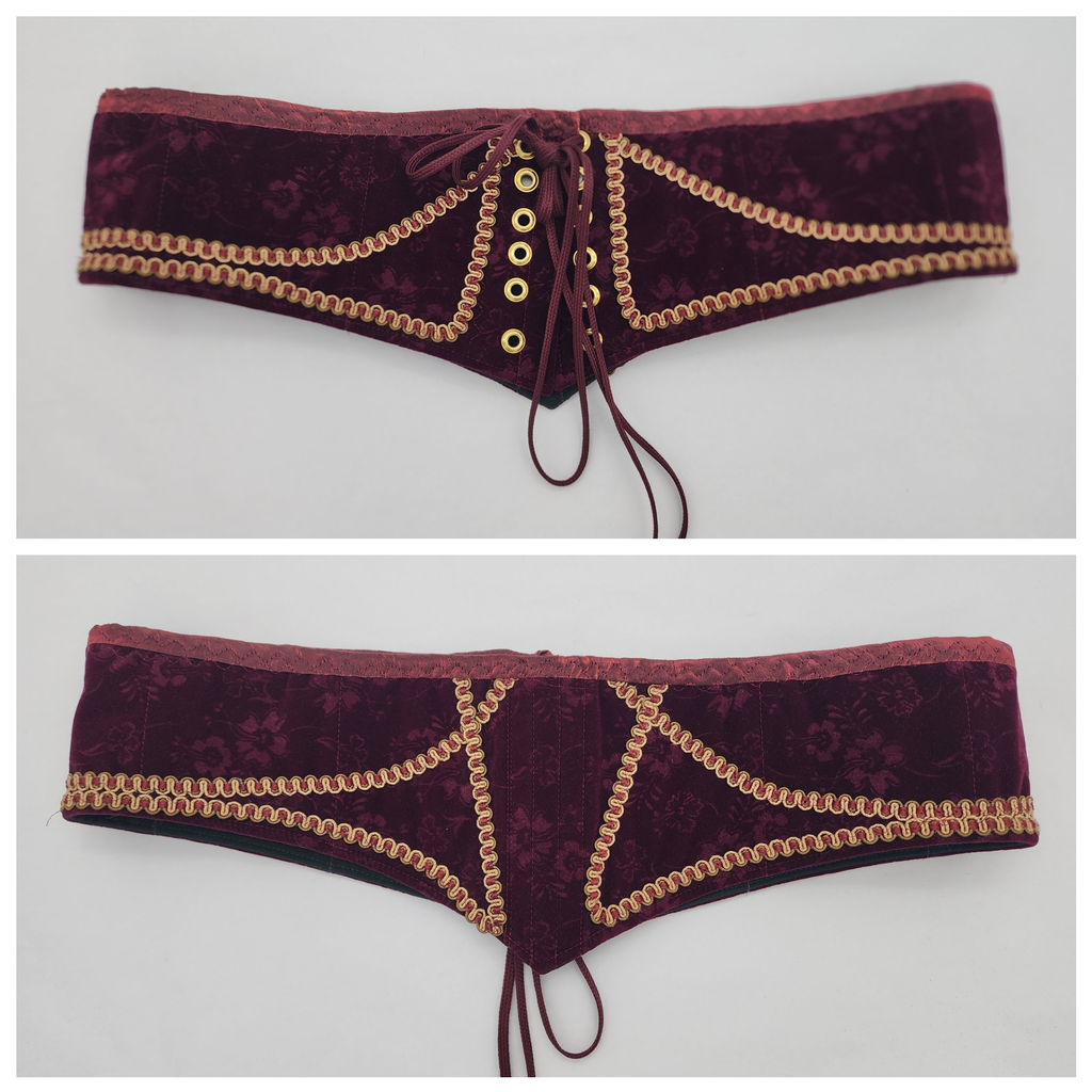 Burgundy Waist Cinchers