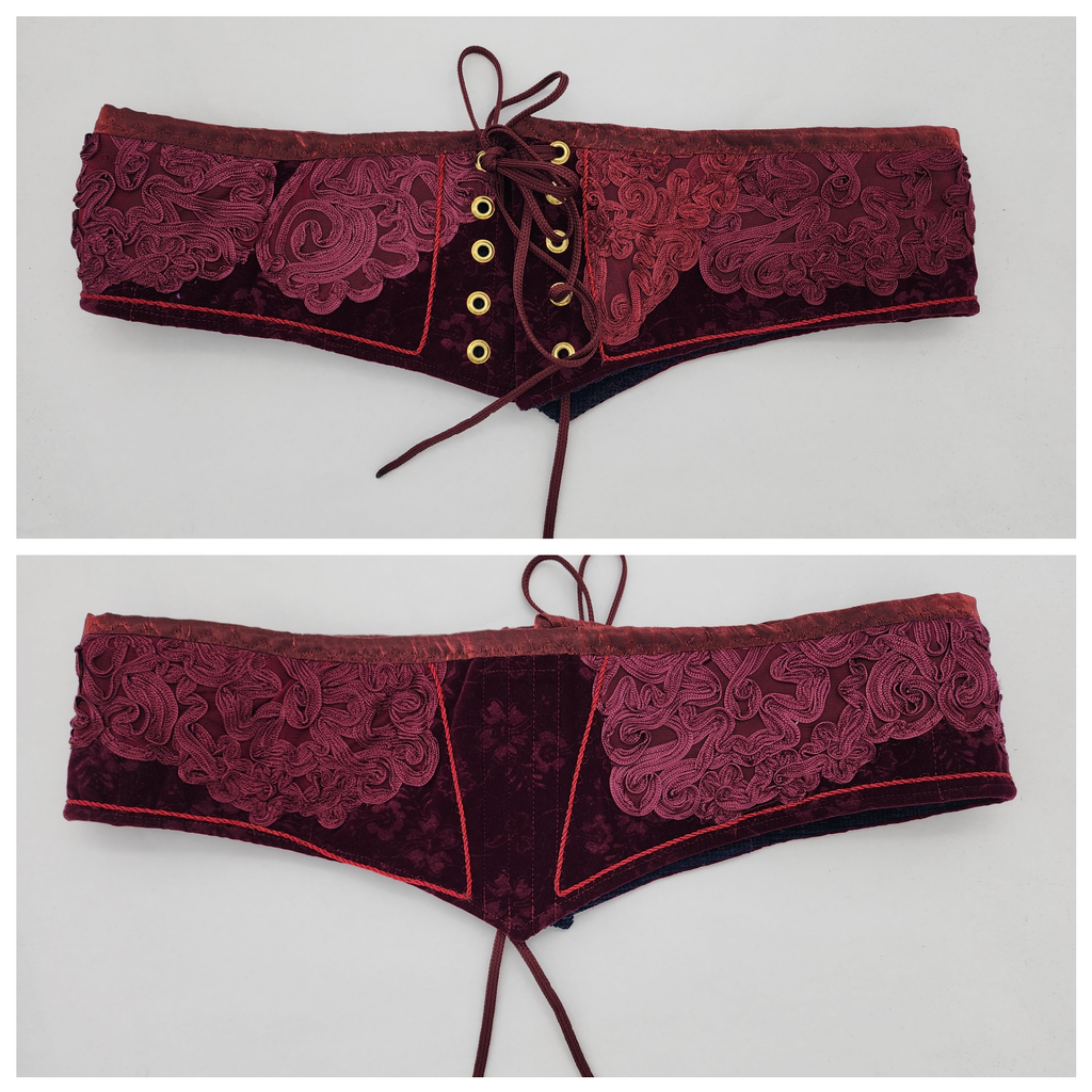 Burgundy Waist Cinchers