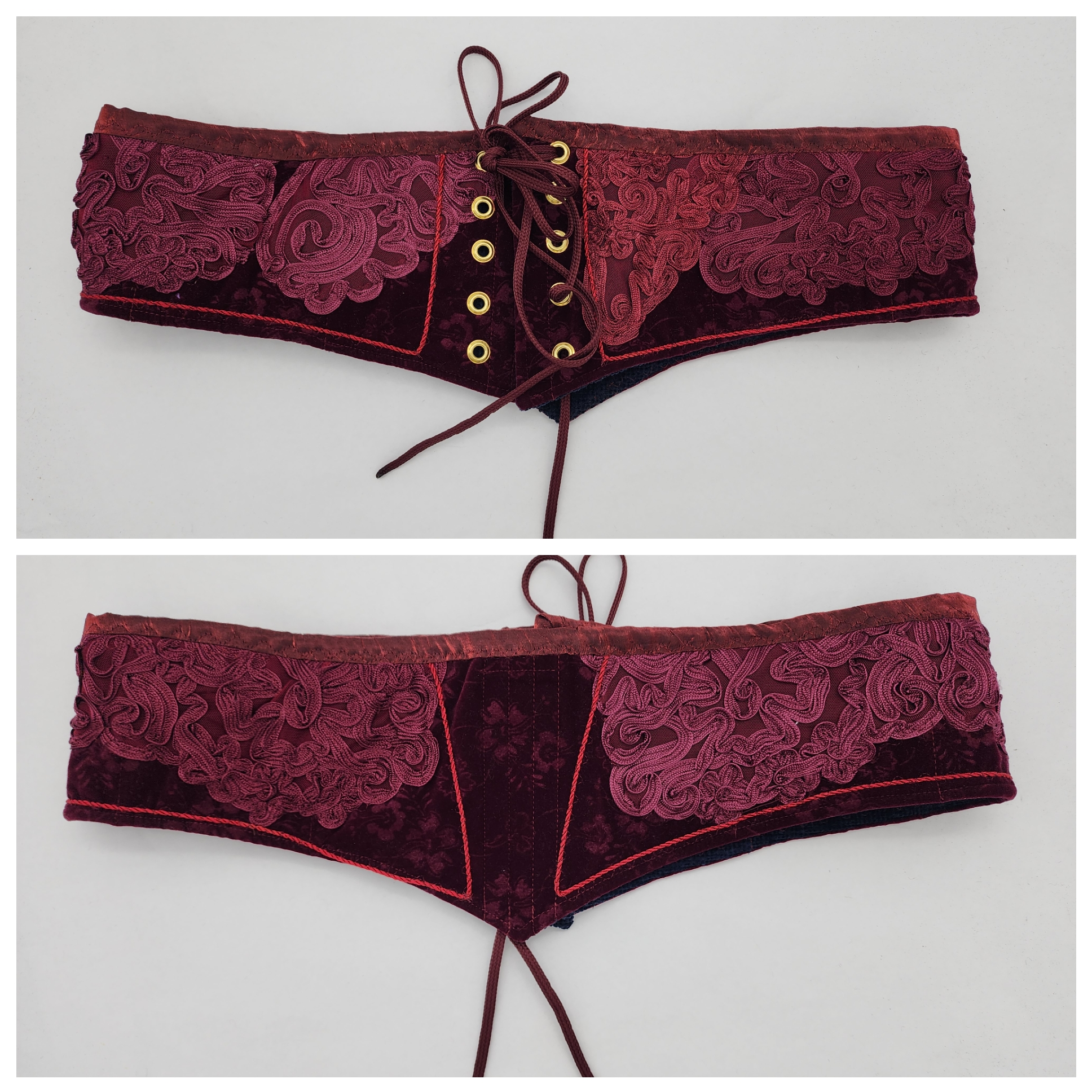 Burgundy Waist Cinchers