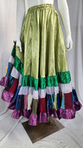 Green Taffeta Liz Skirts