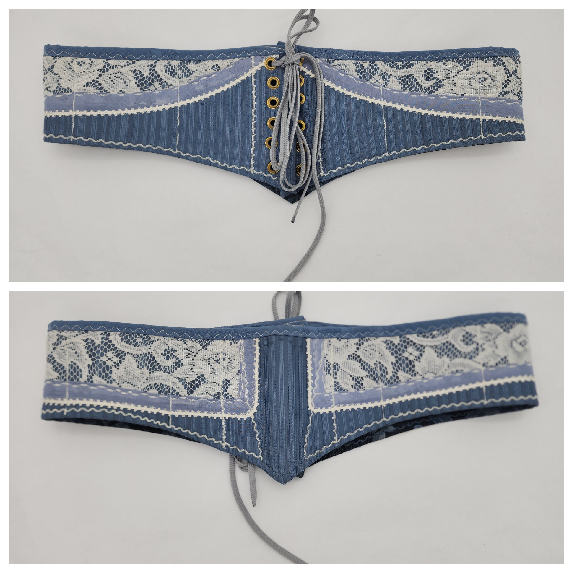 Slate Blue Waist Cinchers