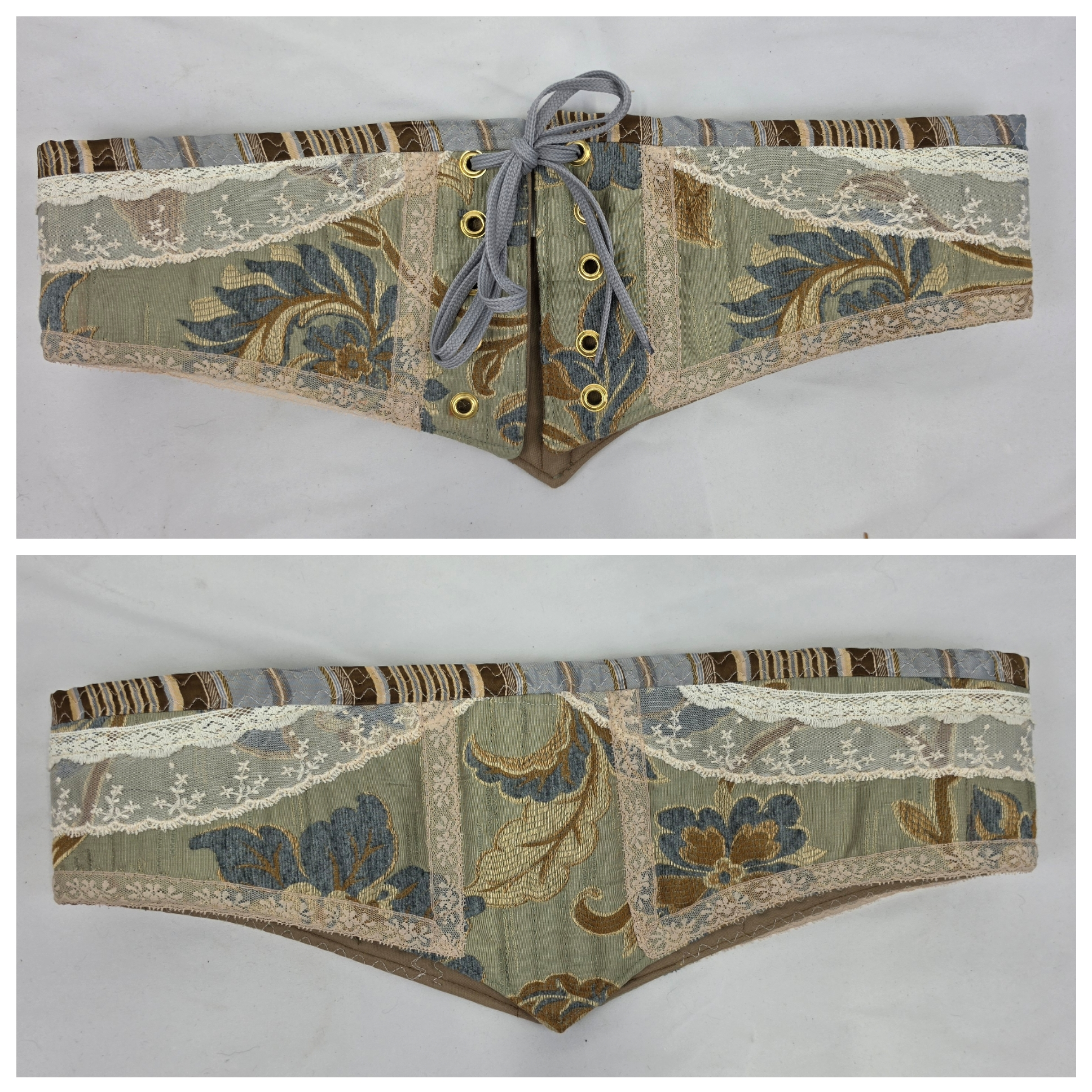 Slate Blue Waist Cinchers