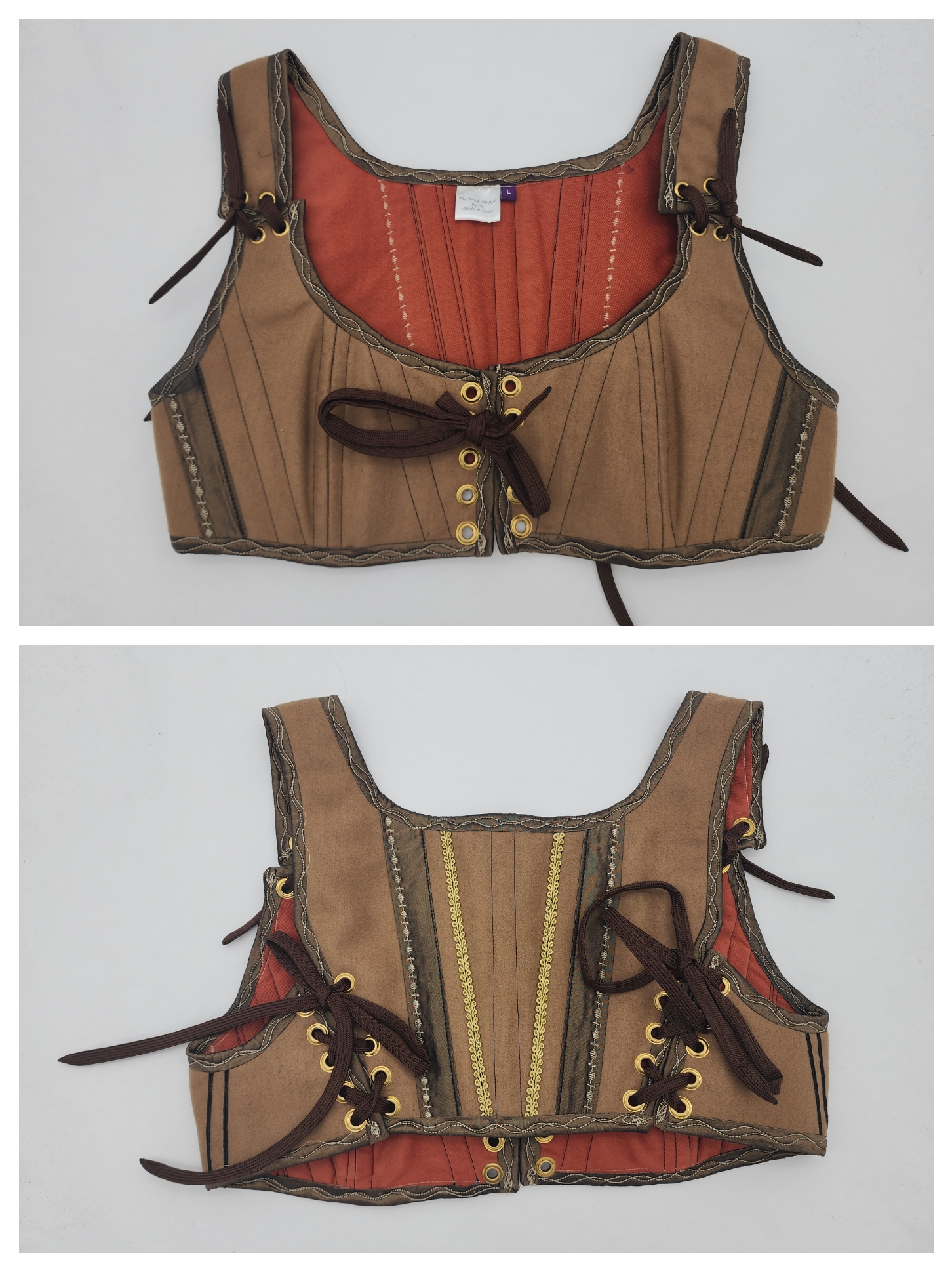 Brown Short Bodices