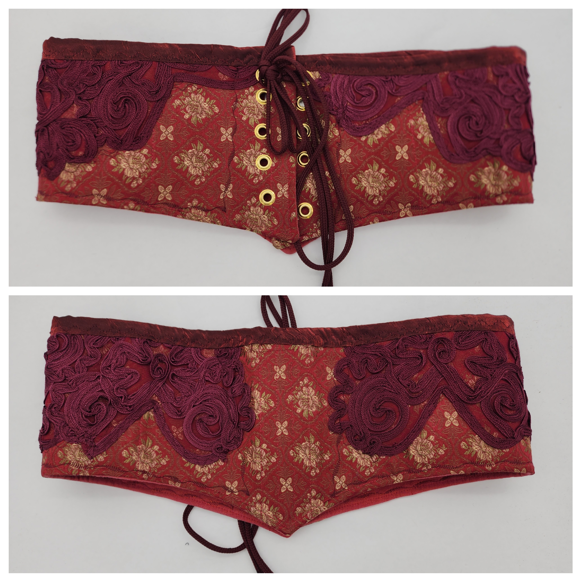 Burgundy Waist Cinchers