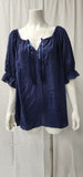 Short Sleeve Peasant Blouse
