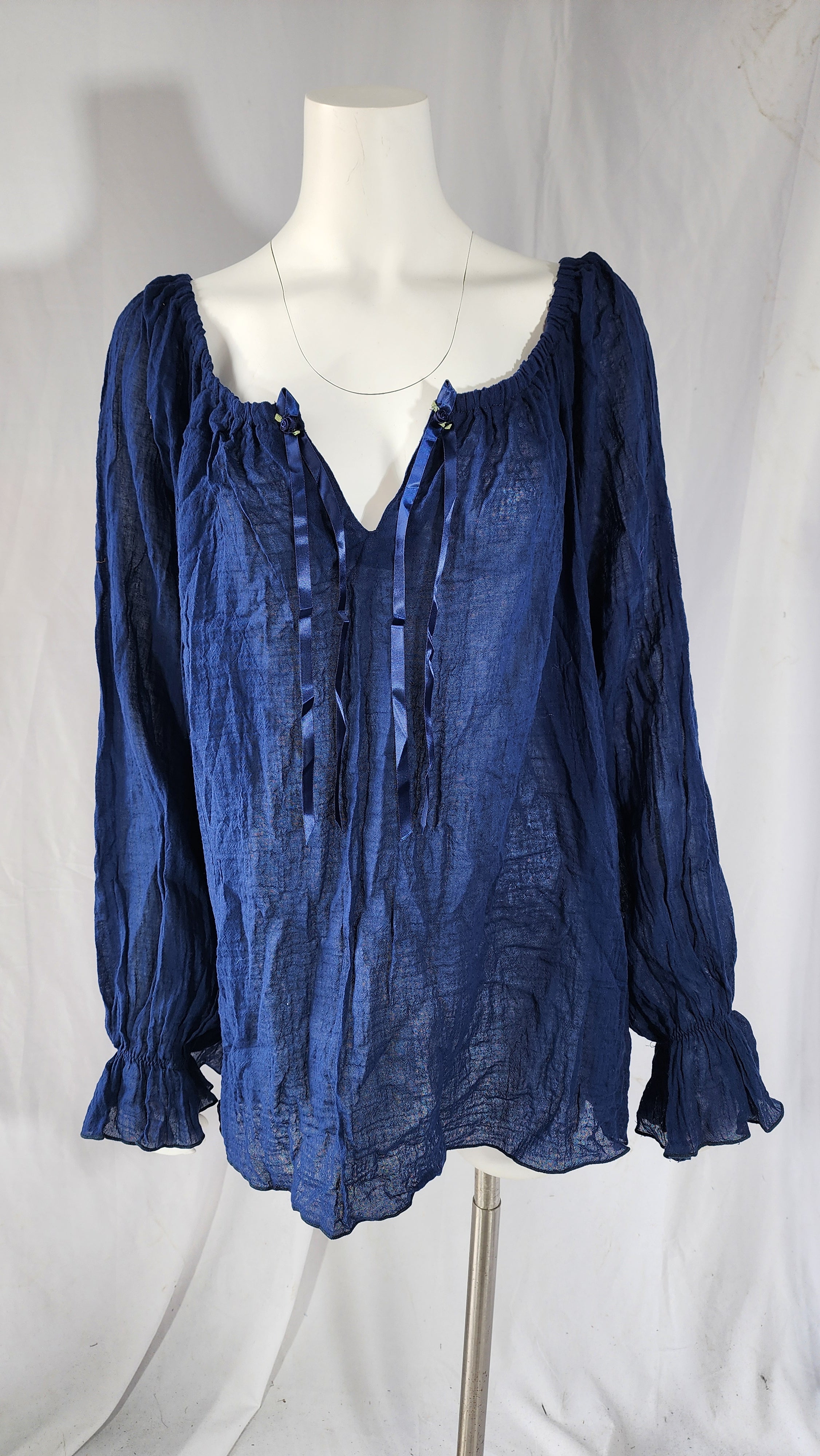 Long Sleeve Peasant Blouse