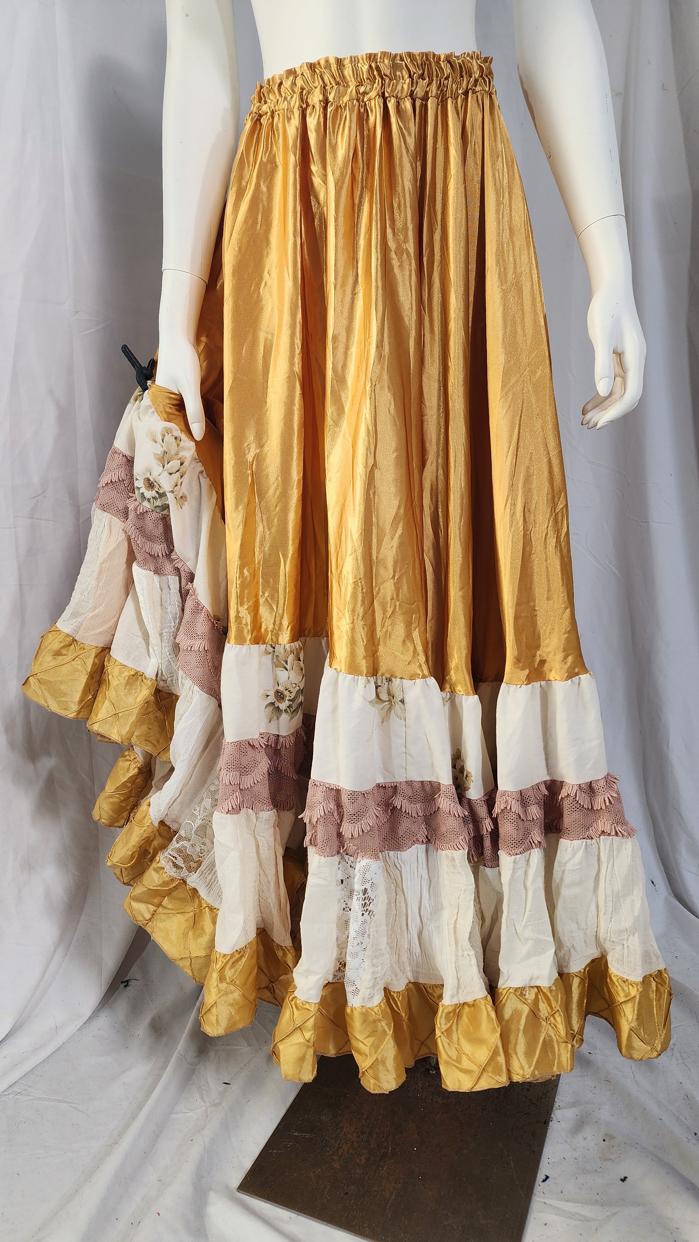 Gold Taffeta Liz Skirts