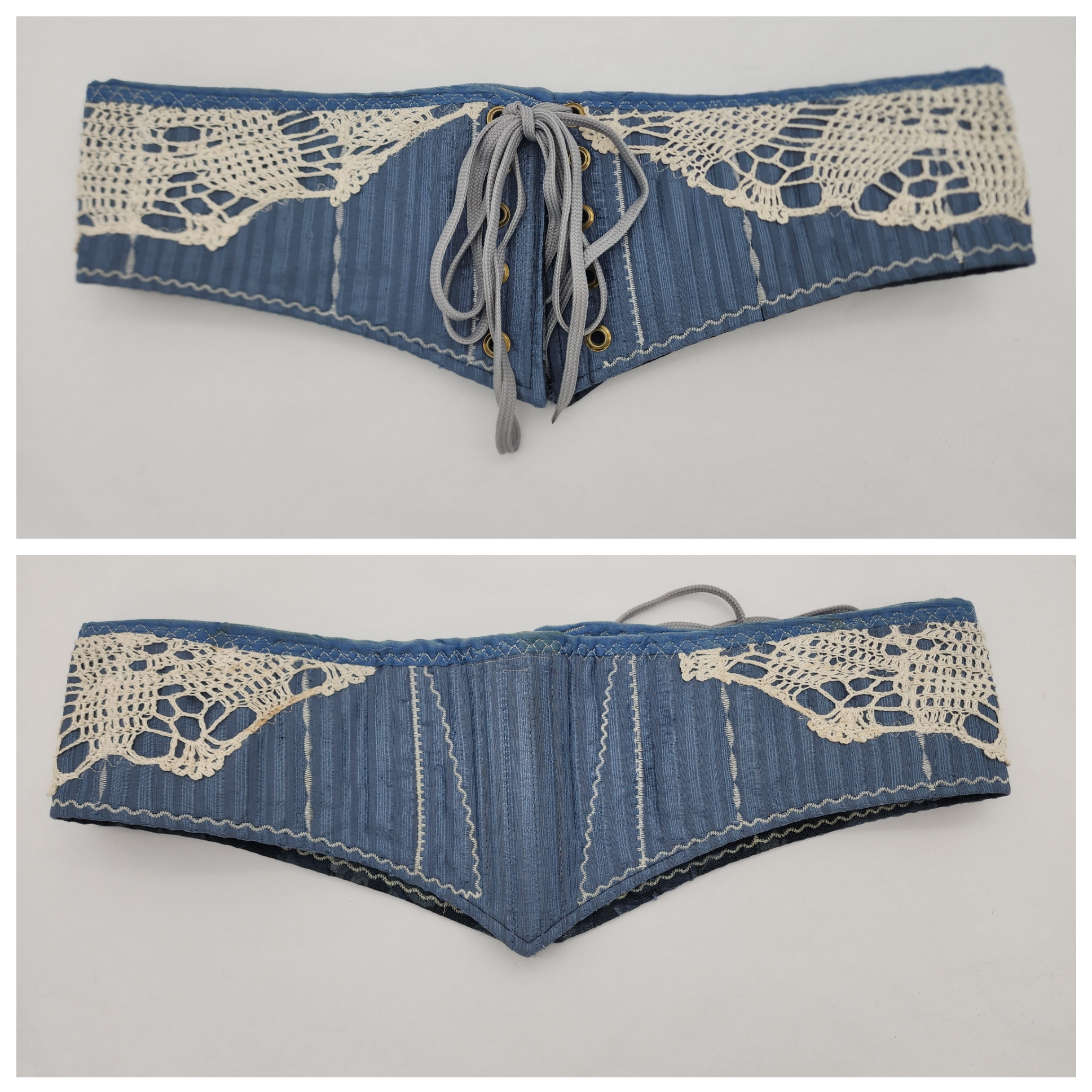 Slate Blue Waist Cinchers