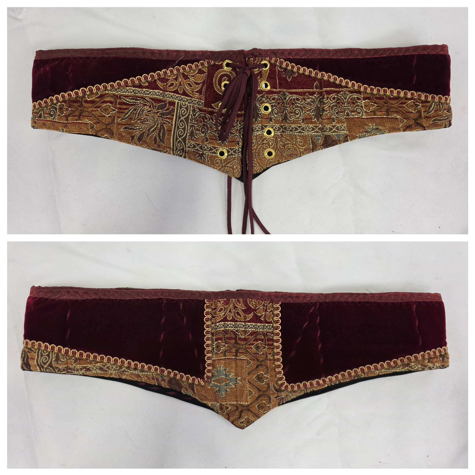 Burgundy Waist Cinchers