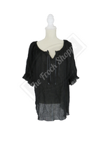 Short Sleeve Peasant Blouse