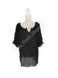 Short Sleeve Peasant Blouse