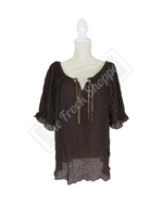 Short Sleeve Peasant Blouse