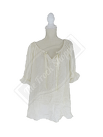 Short Sleeve Peasant Blouse