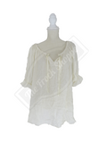 Short Sleeve Peasant Blouse