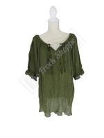 Short Sleeve Peasant Blouse
