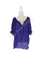 Short Sleeve Peasant Blouse