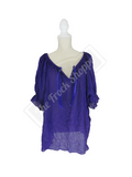 Short Sleeve Peasant Blouse